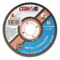 CGW 35514 CutOff Wheel, 4.5x0.045x7/8, T1, ZA36-T-BF